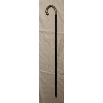 Canne corbin en argent 800 Feuilles