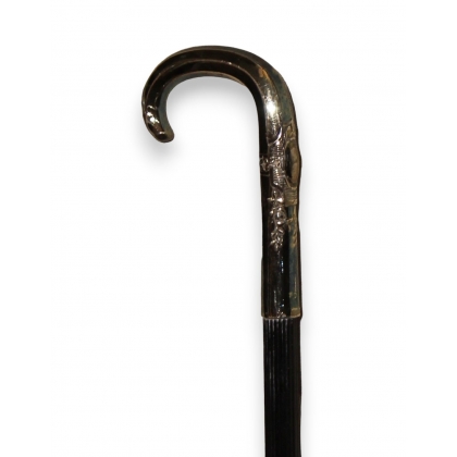 Corbin walking stick in silver, ‘Roses’