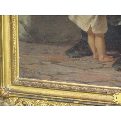 Paintings | Painting entitled ‘Grandfather’. Moinat SA  – Antiques and home décor