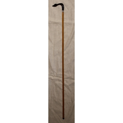 Canne poignée Cygne en bois sculpté