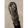 Canne pommeau en argent Chien de Fô