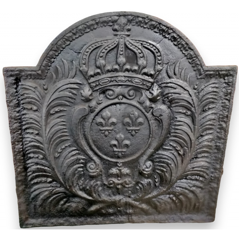 Plaque de cheminée en fonte sur Moinat SA Antiquités décoration