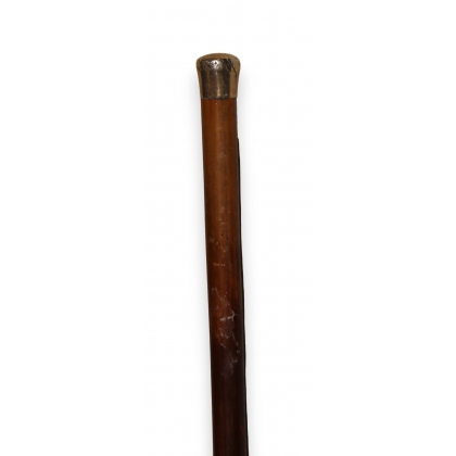Silver-handled walking stick