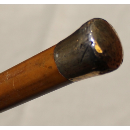 Canne pommeau en argent