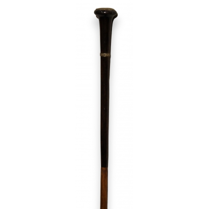 Walking stick with a brass ‘Dragon’ plaque