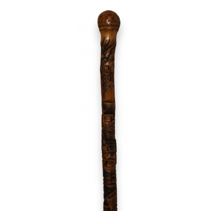 Japanese warrior bamboo cane