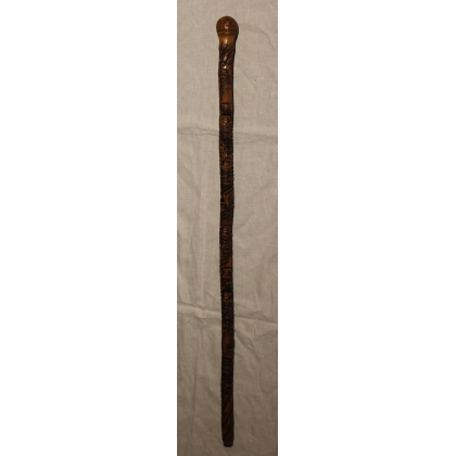 Canne en ronce de bambou guerriers japonais