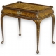 Baroque inlaid side table with