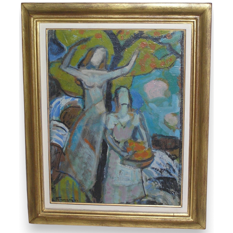 Paintings | Painting ‘The Harvest’, GOS. Moinat SA  – Antiques and home décor