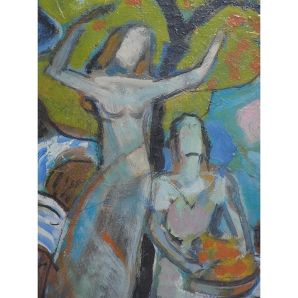 Paintings | Painting ‘The Harvest’, GOS. Moinat SA  – Antiques and home décor