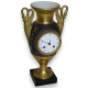 Empire clock vase shape, handl