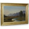 Paintings | Painting: ‘Les Dents du Midi’. Moinat SA  – Antiques and home décor