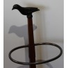 Cherry wood umbrella stand with bird design