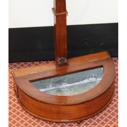 Cherry wood umbrella stand with bird design