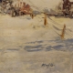 Tableau "Jura sous la neige" signé MAFLI