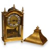 Regency-style brass clock