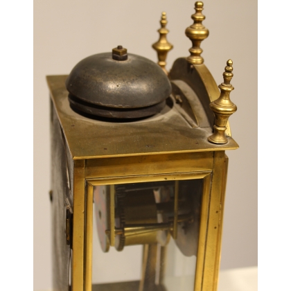 Regency-style brass clock