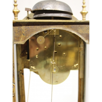 Regency-style brass clock