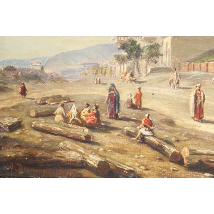 Tableau orientaliste copie de DECAMPS