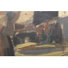 Tableau \"Femmes au marché\" signé FUSTIER 44