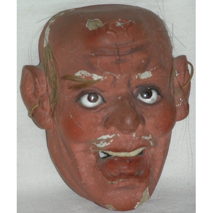 A pair of Japanese Noh theatre masks at Moinat SA – Antiques and home décor