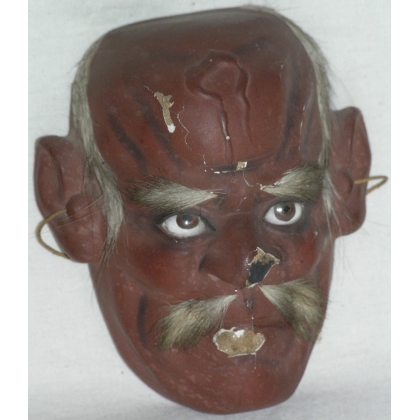 A pair of Japanese Noh theatre masks at Moinat SA – Antiques and home décor