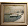 Tableau \"Morges\" signé Alf. BOLLE