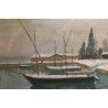 Tableau \"Morges\" signé Alf. BOLLE