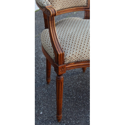 Paire de fauteuils style Louis XVI