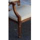 Fauteuil style Louis XVI tissus beige