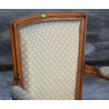 Fauteuil style Louis XVI tissus beige