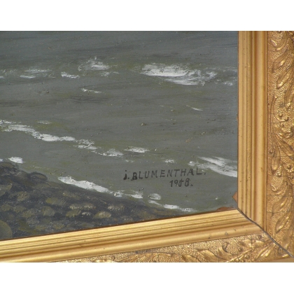 Paintings | Painting: ‘Seaside’. Moinat SA  – Antiques and home décor