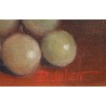 Tableau \"Le lave raisins\" signé P. JULIEN