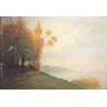Pastel "Saint-Sulpice" signé Louis BAUDIT 1922