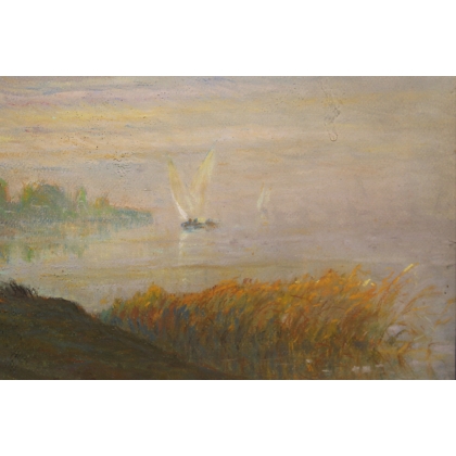 Pastel "Saint-Sulpice" signé Louis BAUDIT 1922