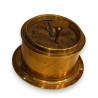 Round brass ship’s clock