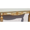 Directoire-style console table and mirror