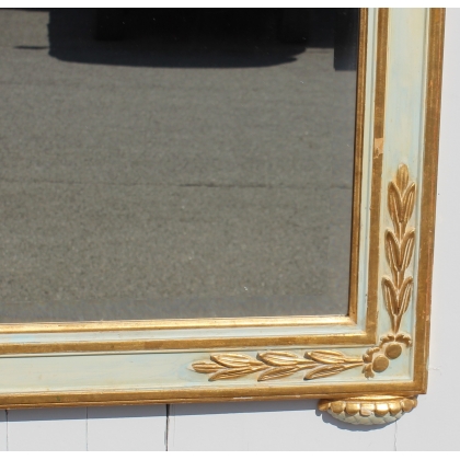 Directoire-style console table and mirror