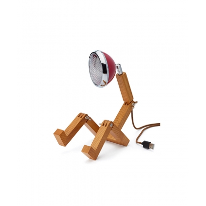 Lampe Mini Mr. Wattson Rouge cerise