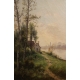 Tableau "Vue de campagne" signé GODCHAUX