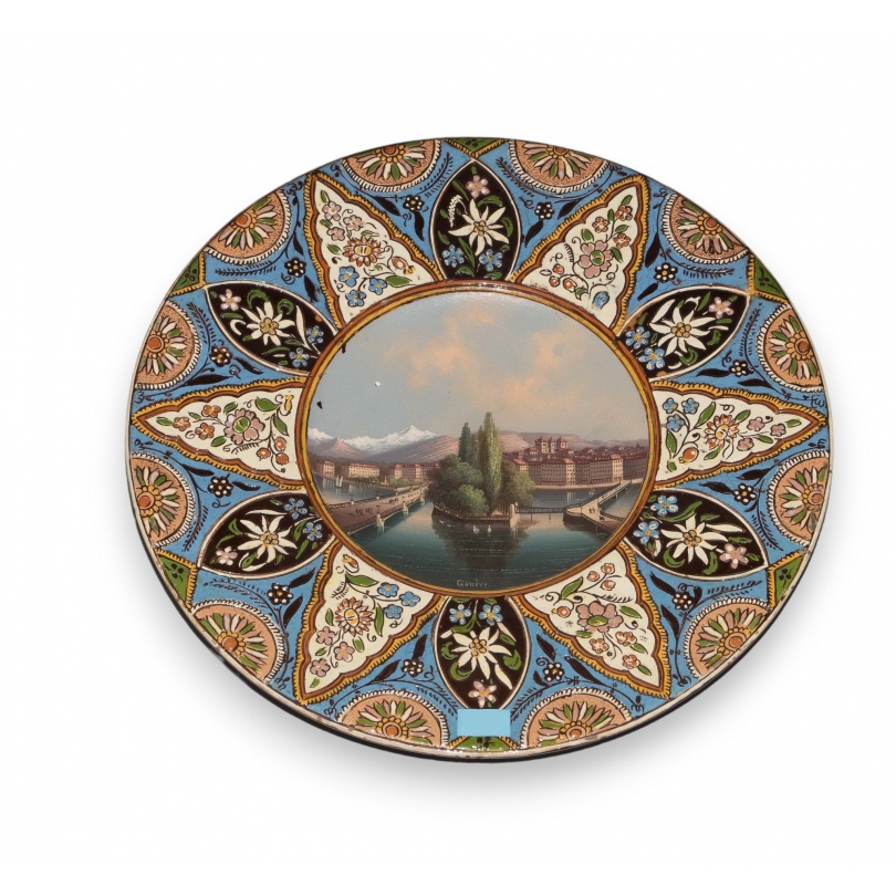 Plat en céramique de Thoune \"Genève\"