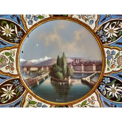 Plat en céramique de Thoune \"Genève\"