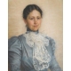 Pastell "Portrait Junge Frau", signiert RAPIN