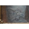 Pastel "Portrait Jeune Femme" signé RAPIN