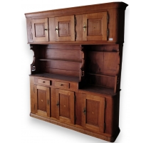 Buffet Directoire avec 6 portes et 2 tiroirs.