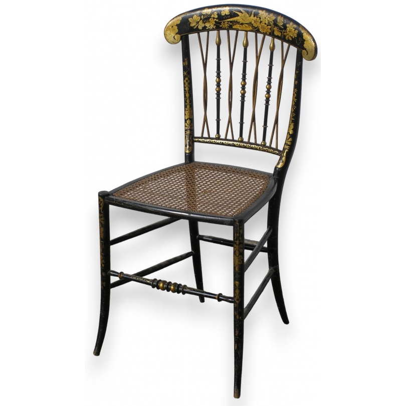 Napoleon III chair caned seat