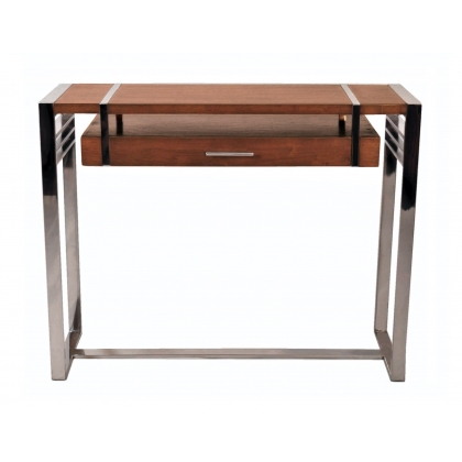 Console "Madison" wood and stainless steel