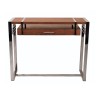 Console "Madison" en bois et inox