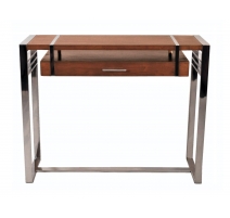 Console "Madison" en bois et inox