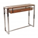 Console "Madison" en bois et inox